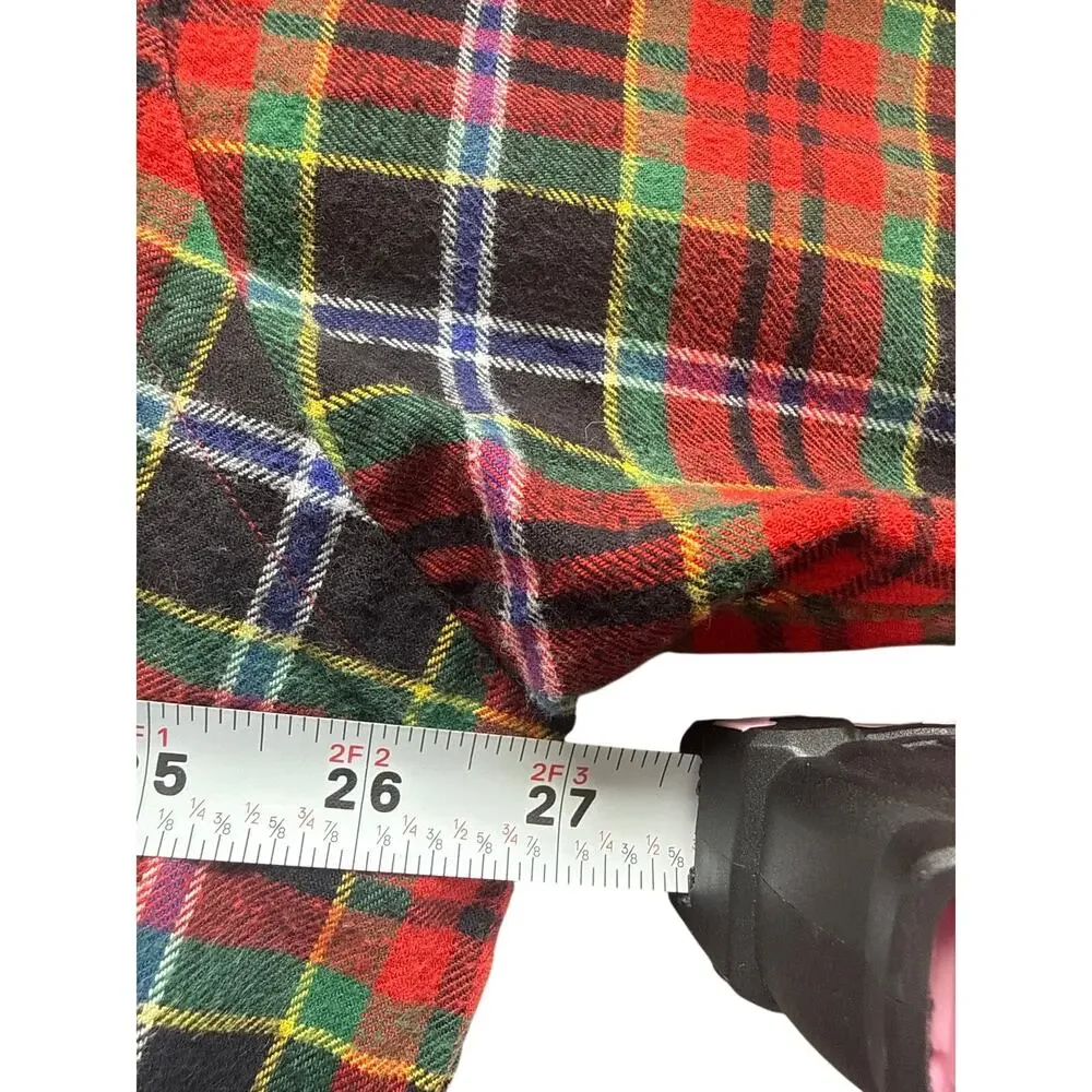Ralph Lauren Blake 100% Cotton Flannel Button Down Plaid Shirt Size Large